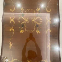 میز وسط و تلویزیون معرق وارداتی در حد نو با شیشه