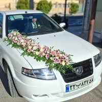 گل ارایی عروس حنا عقد بله برون ماشین عروس تاج گل