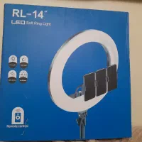 رینگ لایت با پایه و کنترل دو رنگ