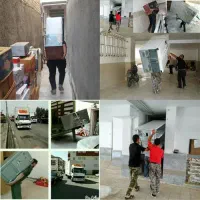 باربری کارگر خالی برای جابجایی بسته‌بندی خالی وانت