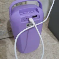 اسپیکر بلوتوثی شارژ خور رقص نور آبی رنگ خوشرنگ|پخشکننده همراه|محمدشهر, محمدشهر|دیوار