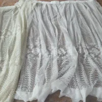 دوتاپرده ی تور شاین پذیرایی و ۵متر تور ندوخته شده|پرده، رانر، رومیزی|لاهیجان, کوی آزادگان|دیوار