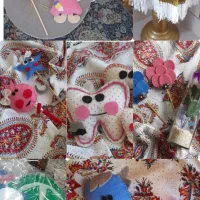 تعدادی گیفت نمدی ویک عروسک بافت|اسباببازی|گلپایگان, |دیوار