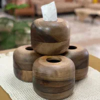 جا دستمال کاغذی چوب گردو|صنایع دستی و سایر لوازم تزئینی|سبزوار, عظیمیان|دیوار