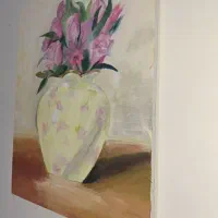 نقاشی مدرن طرح گلدان