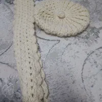 ست کلاه شال کرمی نونو بفروش میرسد