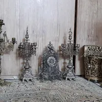 شمعدون وساعت برنز