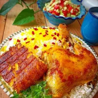 غذای خانگی مامان پزبا برنج ایرانی و مواد تازه