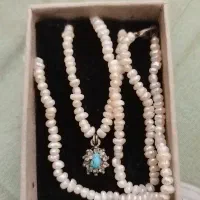 مروارید اصل قدمت دار،پلاک نقره عیار۹۲۵ فیروزه اصل|جواهرات|رشت, کوی عرفان|دیوار