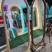 آینه دکوراتیو چوبی آینه قدی آینه بکلایت|آینه|ارومیه, |دیوار