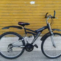 دوچرخه26دنده‌ای کمکدارفنری رینگ آلمینیومی در حد نو