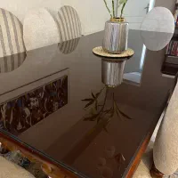 شیشه ۸ میل غذا خوری دودی مشکی سالم سالم۲۱