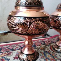 خدمات  حکاکی روی ظروف مسی  الماس تراش|صنایع دستی و سایر لوازم تزئینی|اصفهان, ارغوانیه|دیوار