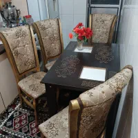 میزغذاخوری چوبی چهارنفره|میز و صندلی غذاخوری|اردبیل, |دیوار