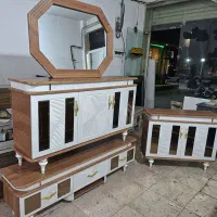 آیینه و کنسول و میز تلویزیون مروارید|بوفه، ویترین، کنسول|تهران, شهرک ولیعصر جنوبی|دیوار