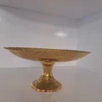 شیرینی خوری پایه دار برنز با شش عدد بشقاب|کلکسیون اشیاء عتیقه|سهند, |دیوار