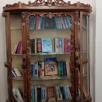 گنجه چوبی منبت کاری|بوفه، ویترین، کنسول|قوچان, |دیوار