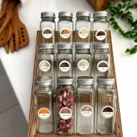 جاادویه مکارتی 12تایی با استند چوبی و لیبل|ظروف پختوپز|فسا, |دیوار