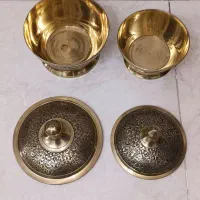 قندان برنجی قلم طاووس سیاه قلم (توضیحات خونده بشه)|ظروف سرو و پذیرایی|تهران, خاک سفید|دیوار