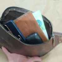 کیف کمری با چرم طبیعی گاو|کیف، کفش، کمربند|کرج, مجتمع صنفی صنعتی|دیوار