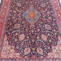 فرش دستباف ساروق سرمه ای نخ فرنگ ۶ زر|فرش|اراک, |دیوار