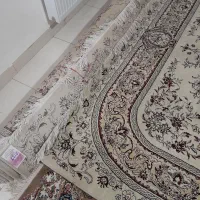 دوتا قالی نه متری سالم تمیز تراکم ۱۵۰۰|فرش|کرمان, |دیوار