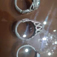 سه عدد انگشتر نقره دست ساز رکاب دار