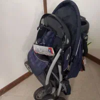 کالسکه چیکو اصل به همراه دفترچه راهنما سرمه ای رنگ|کالسکه و لوازم جانبی|تهران, جنت‌آباد مرکزی|دیوار