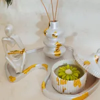 ست دکوراتیو سفیدصدفی