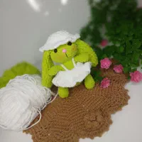عروسک  بافتنی خرگوش