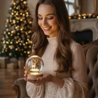 چراغ خوب گوی کریستال کادو روز زن ارسال رایگان