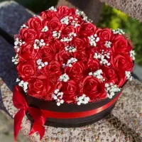 گل روبانی|گل مصنوعی|رشت, کوی قدس|دیوار