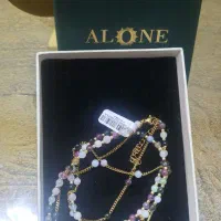 گردنبند ALONE آبکاری و سنگ