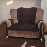 مبل 7 نفره قهوه ای رنگ