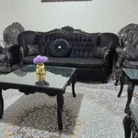 مبل استیل ۷ نفره و میز و صندلی ۸ نفره