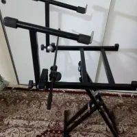 پایه کیبورد و ارگ دو طبقه دوبل تاشو|پیانو، کیبورد، آکاردئون|تهران, وردآورد|دیوار