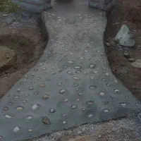 اجرای سیمان کاری طرح چوب طرح سنگ|خدمات پیشه و مهارت|بندر گناوه, |دیوار