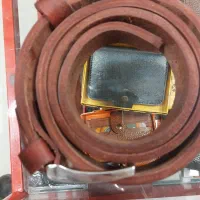 کمربند چرم گاو میش اصلی و سنتی کار دست|کیف، کفش، کمربند|کرمانشاه, |دیوار