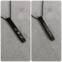 گردنبند استیل رنگ ثابت با حک دلخواه شما|بدلیجات|مشهد, رسالت|دیوار