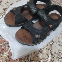 صندل تبی سهند سایز ۴۱ نو و استوک چمنی سایز ۴۲ نونو