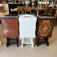 میز عسلی جلو مبلی و جلومبلی تاشو معرق چوبی جهیزیه