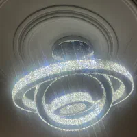 ۲ عدد لوستر lEd مدرن الماسی ۳ حلقه / نو / بزرگ|لوستر و چراغ آویز|تهران, اقدسیه|دیوار