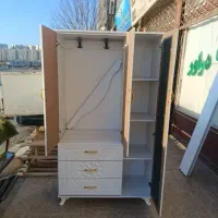 کمد لباس سه درب مدل خطی کرم سنگی با چک 6ماه|جاکفشی، کمد، دراور|زنجان, |دیوار