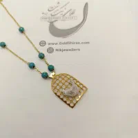 گردنبند طلای 18 عیار مرغ آمین