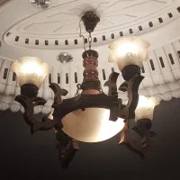 لوستر ۴ شاخه چوبی