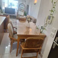 میز ناهار خوری ۶ نفره کاملا نو بدون خط خش