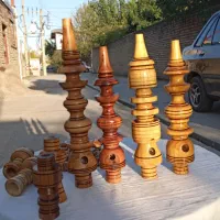 خراطی چوب سرخدار وساخت لوازم چوبی|صنایع دستی و سایر لوازم تزئینی|گرگان, |دیوار