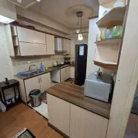 کابینت تمیز با گاز رومیزی و هود و سینک