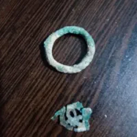 انگشتر زیرخاکی.شهاب سنگ .سنگ عقیق