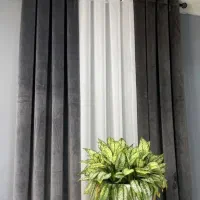 کنار پرده های مخمل حراجی|پرده، رانر، رومیزی|بانه, |دیوار